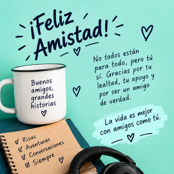 Tarjeta de amistad para un amigo de verdad lealtad y apoyo incondicional