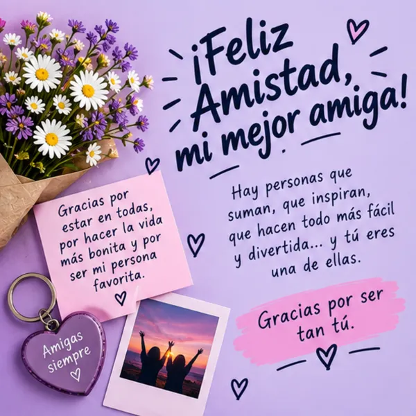 Tarjeta de amistad para mi mejor amiga persona favorita y risas