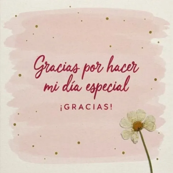 Tarjeta de gracias a todos por sus saludos de cumpleaños con margarita