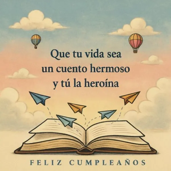 Carta de cumpleaños para mi hija amada con dedicatoria de heroína