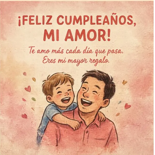 Tarjeta emotiva de cumpleaños para mi hijo querido